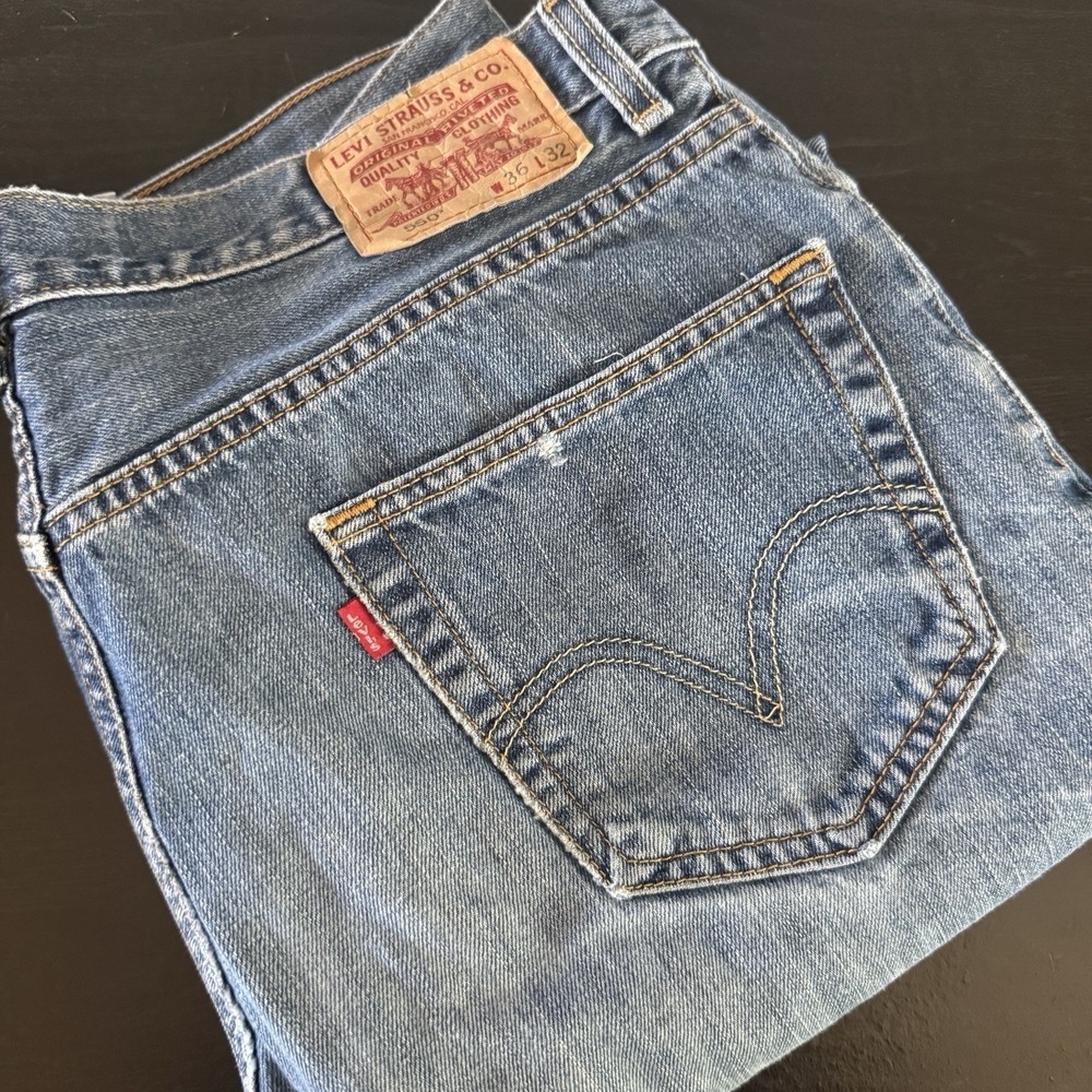 Vintage Levis 550 Jeans 36x32 Fits‎ 34x31 Red Tab Denim 100% Cotton Y2K